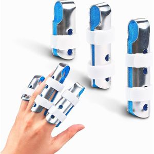 KANGKA® Vingerbrace Set (3 stuks) - Verstelbare Vingerspalken (Maat M, L en XL) - Finger brace