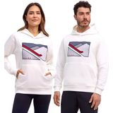 FALKE SK 130 Years verwarmend katoen hoodie heren wit - maat XS