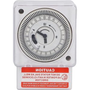 Tijdschakelaar 24-uurs Mechanische 5 Minuten Interval Klok Type Industriële Timer Zwembad Pomp Timer