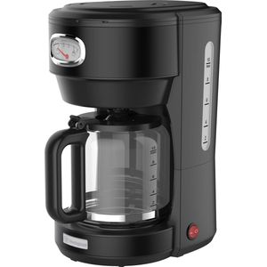 Westinghouse Retro Serie - Koffiezetapparaat - Filterkoffie Machine - Zwart - Met Herbruikbare Filter - 10 Koppen Koffie