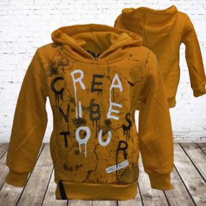 Jongenstrui Vibes oker -s&C-98/104-Hoodie jongens