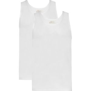 Basics singlet wit 2 pack voor Heren | Maat M