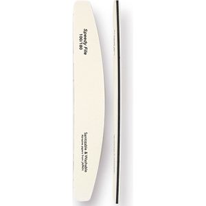 Nagelvijl professioneel 5 stuks - Nail file Half moon white / black 100/180 - Sanitizable & Washable - Metis