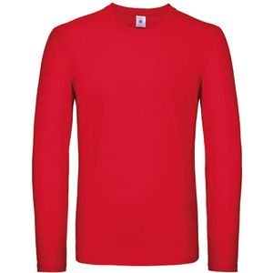Herenshirt 'E150' met lange mouw B&C Collectie Rood maat S
