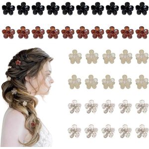 Brenzoos - Haarklauw Clips - Set van 40 Mini Bloem Antislip Meisjes Haaraccessoires - Haaraccessoire