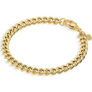 Glow 104.8401.20 Dames Armband - Schakelarmband - Sieraad - Zilver - 925 Zilver - 6 mm breed - 20 mm lang