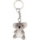 2x Pluche Koala knuffel sleutelhangers 6 cm - Speelgoed dieren sleutelhangers