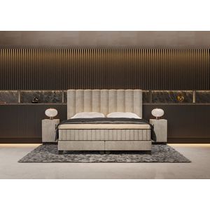 Boxspring 180x200 - Norma Zagato - Hotel Chique - Vlak - Meegestoffeerd Pocket Matras - Incl. Topper - Toronto 04