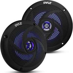 Pyle - Waterdichte Marine Speakers - Luidspreker voor Boten - Zwart - 240 Watt - 2-Weg