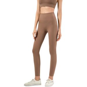 Premium kwaliteit Dames Thermo Fleece Legging - Bruin - Maat S/M