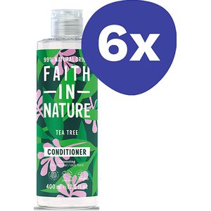 Faith in Nature Tea Tree Conditioner (normaal tot vet haar) (6x 400ml)