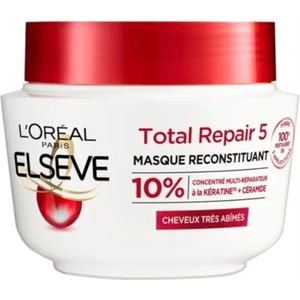6x L'Oréal Paris Elvive Total Repair 5 Replenishing haarmasker beschadigd haar 310ML