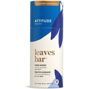 Attitude - Leaves Bar Plasticvrije Body Butter Stick Sea Salt - 85ml