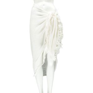 Pareo Effen Omslagdoek Dames Wit
