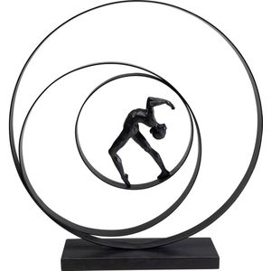 Woonaccessoires kunstenaar cirkel 50cm zwart Kare Design