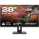 JAPANNEXT - JN-IPS282UHDR-C65W - Monitor - 28" - 4K UHD - IPS Paneel - Verstelbare Kanteling