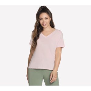 SKECHERS - Dames T-shirt - Wit - Korte Mouwen - Sportief Gebruik