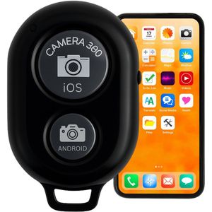 TronicXL Bluetooth Selfie Remote – Draadloze Afstandsbediening geschikt voor iPhone en Android - Foto & Video Shutter - Compact & Licht