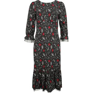 Hell Bunny Lilith Maxi Dames Lange jurk - meerkleurig - XS