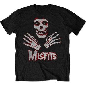 Misfits - Hands Heren T-shirt - S - Zwart