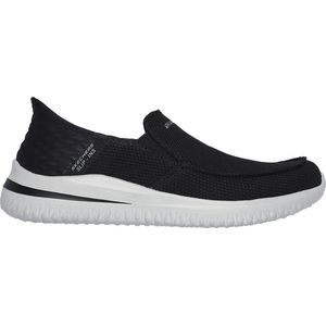 Skechers Delson 3.0 Cabrino heren Slip-On,Zwart gebreid,39.5 EU