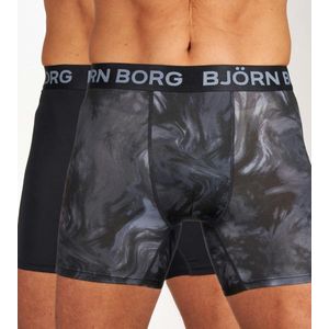 Björn Borg Performance Lange short - 2 Pack Blauw - 10002101-MP003 - L - Mannen