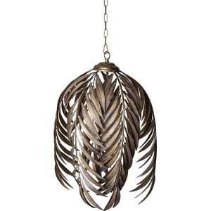 PTMD Mea Hanglamp Palm Bladeren 41 x 41 x 59 cm - Metaal - Goud - Goud