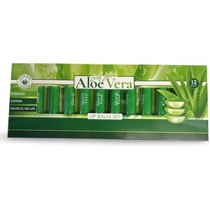 Lippenbalsem Aloë Vera - Inclusief Verzendkosten - 12 Stuks