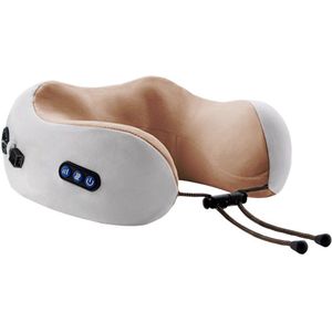 Krachtige U-vormige nekmassager met dubbele motorverwarming en wrijving, nek- en schoudermassager