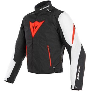 DAINESE LAGUNA SECA 3 D-DRY BLACK LAVA-RED WHITE JACKET 44 - Maat - Jas