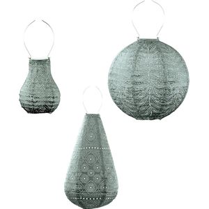 Lumiz Solar Tuinverlichting - Tuinverlichting op zonne energie - Tuinverlichting - Buitenlampjes - Tuinverlichting op zonneenergie - Buitenverlichting - Buitenlamp - Decoratie - Groene Set - 3 stuks - Groen