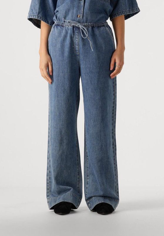 Edited - Mabel Denim Trousers - Wijde Denim Jeans - Blauw - Dames