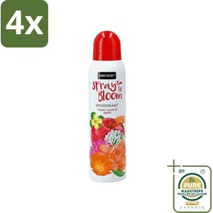 Sence - Body-X Women - Deodorant - Spray - 150 ml - Voordeelverpakking - 4 stuks - Frisse geur - Fruitige geur