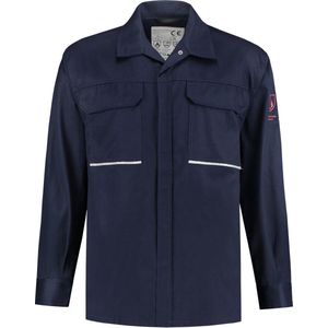 Yoworkwear Blouse vlamvertragend + antistatisch - navy - maat XS