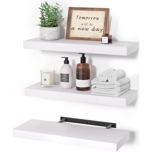 Plank, wandplank, plank, zwevende plank, hangplank, wandplank, wandplank wit voor slaapkamer, badkamer, woonkamer, keuken, hoek, boek
