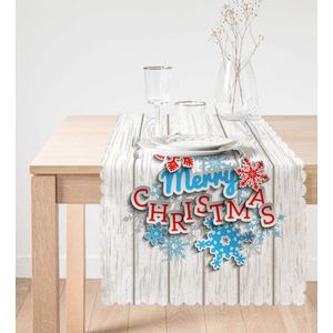 Merry Christmas tafelloper - 45x220cm - Velvet textiel Tafelkleed - Kerst Decor - Runner
