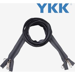 5 meter 10mm YKK tentrits dubbel deelbaar-Grijs-inkortbaar-Voortent-Luifel-Kampeertent-Camper-Tent-Ritssluiting-Dekzeil-Bootzeil-Bootkap.