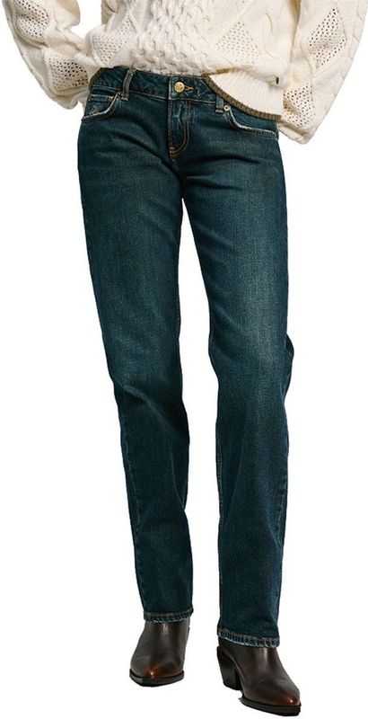 Pepe Jeans - Slim Jeans Ulw Mocha - Damesjeans - Blauw - Nauwsluitende Pasvorm