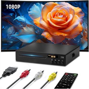 Dvd Speler Met HDMI - Geschikt Voor Divx Ultra, Mpeg1, Mpeg2, Mpeg4 - Full Hd - Regiovrij - Inclusief HDMI En Afstandsbediening - Dvd En Cd Speler - Usb - Inclusief Afstandsbediening - Dvd Films