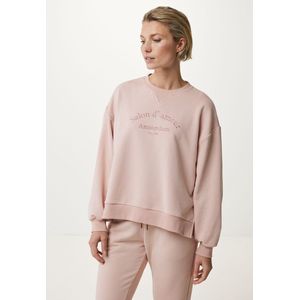 Lange Mouwen Sweater With Slits Dames - Old Pink - Maat S