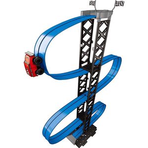 Gearbox Magnetische Racebaan - 1 Meter Hoog - 20 Onderdelen - Inclusief Auto - Blauw