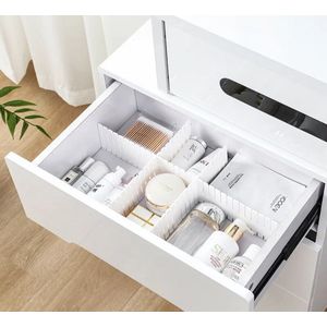 Lade organizer - Ladeverdeler - Set van 8 - Voor Kleding/Keuken/Badkamer/Kledingkast - Wit - IXEN
