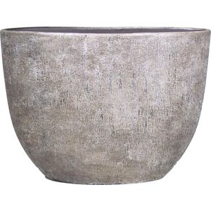 Bloempot Mira ovaal - l50 x b20 x h36cm - Wit