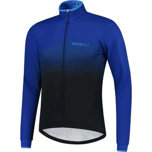 Rogelli Horizon Winterjack - Heren - Fietsjack - Zwart/Blauw - Maat M