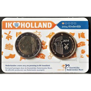 Holland Coinfair Coincard 2014: Ik Hou van Holland - Kinderdijk