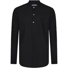 Felix Hardy - Linnen Katoen Blend Shirt - Overhemd - Zwart
