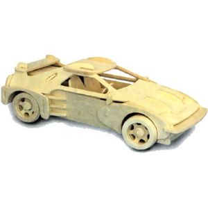 Bouwpakket 3D Puzzel Ferrari F40 GT- hout