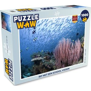 Puzzel Rif met een school vissen - Legpuzzel - Puzzel 1000 stukjes volwassenen