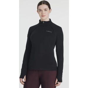 LeMieux Fleece Frances Quarter zip Black - 34 | Winterkleding ruiter