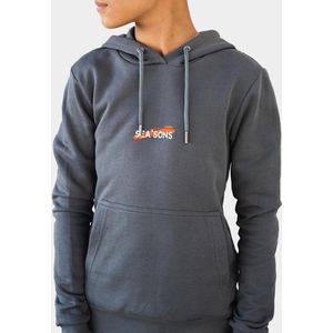 SEA'SONS - Hoodie Jongens/Meisjes - Kleurveranderend - Tie-Dye - Oranje/Geel - Maat 146